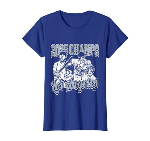 Los Angeles 2025 World Champions T-Shirt, Women, Royal Blue, Small