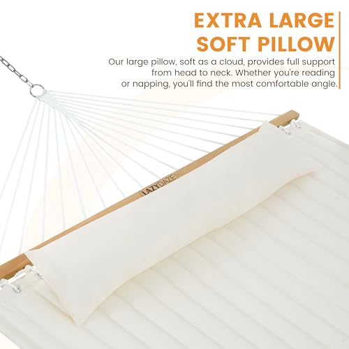 Image of Lazy Daze Double Hammock with Stand, Balance Straps & Carry Bag for Outside