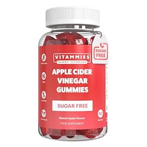 Vitammies Vegan Apple Cider Vinegar Gummies | Sugar-Free | 1000mg ACV Gummies with Vitamin C | Chromium & Pomegranate | Gluten-Free | Non-GMO | Vegan | 60 Count | Gelatine-Free | No Sugar