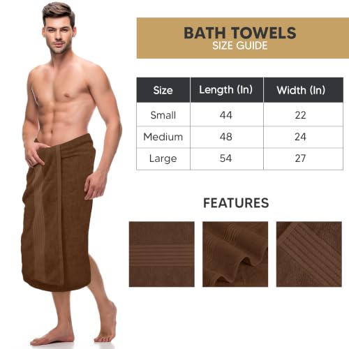 Image of Utopia Towels Luxurious Bath Towels Set, 27x54 in, 4 Pack, Soft, Dark Brown