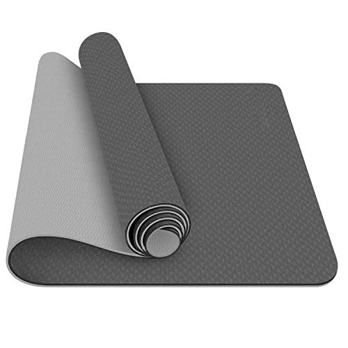 Image of IRIS Fitness Non Slip TPE Yoga Mat for Hot Yoga Pilate Gymnastics, Double Sided (72 inch x 24 inch x 6 mm)