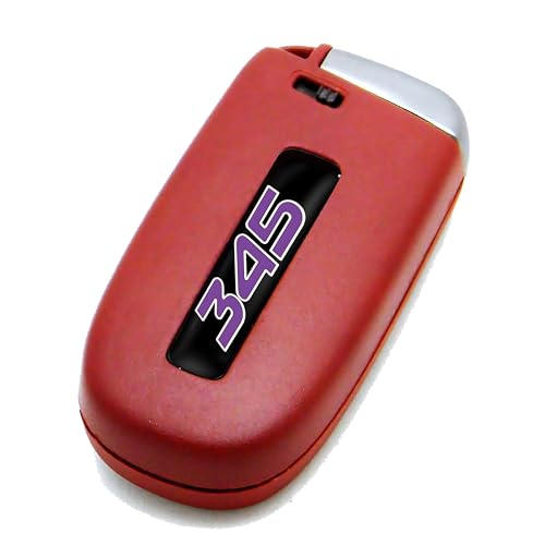Image of TOOLEPIC for Dodge Challenger Charger Durango and Jeep Grand Cherokee Key fob Badges 2015-2024-Set of 2 - Finest Stickers Inlays Emblems Accessories for 345 Hemi, Ideal for Decals - Plum Crazy Purple