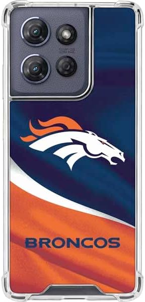 Skinit Clear Phone Case Compatible with Moto G Power 5G (2025) - Officially Licensed NFL Denver Broncos Vintage Design