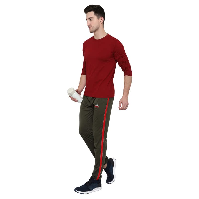Image of GOLAZO Regular Fit Multicolor Cotton Track Pants for Men with Comfort and Style in Your Athelisure Wear