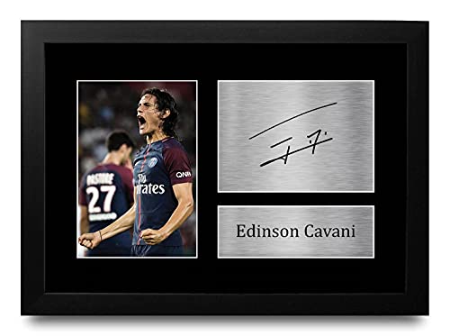 Cadre photo Edinson Cavani parfait pour décorer un salon de fan de football