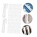 Levemolo Sturdy Curtain Hooks 100pcs Easy to Install Plastic Rust-Free for All Types of Curtains