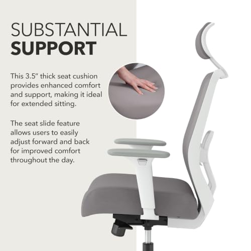 Image of HON Altern Ergonomic Office Chair, Office Desk Computer Chair, Frost