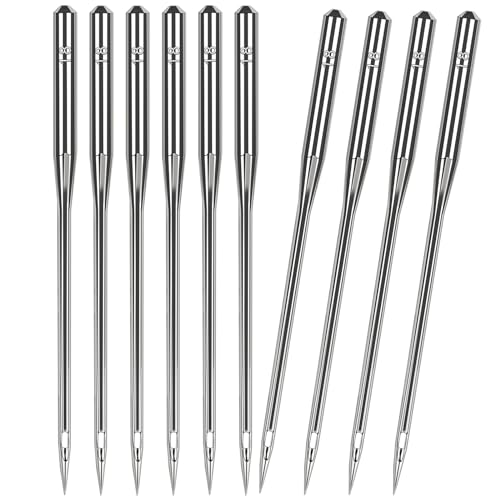 50 Pcs Universal Size 110/18 Heavy Duty Sewing Machine Needles, Quliting Sewing Machine Needles for Leather, Compatible with Kind of Home Sewing Machine