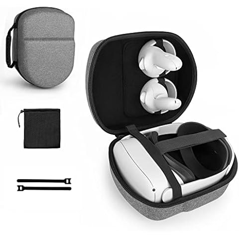 Travel Case for VR Gaming Headset, Hard EVA Carrying Case Storage Box for Headset and Controllers Cover