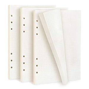 Diealles Shine A5 Gepunktetes Nachfüllpapier, 3 Packung