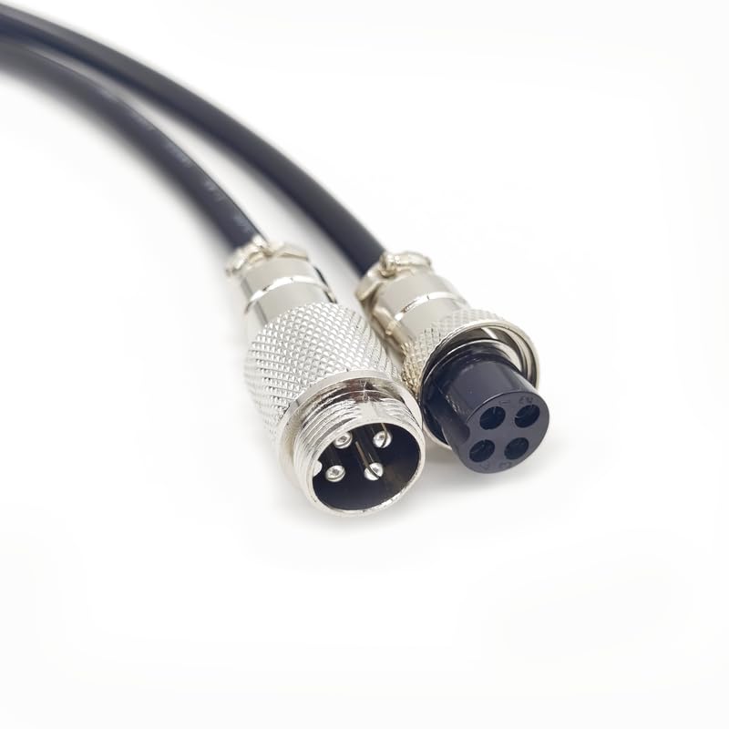 [GX16 4 Pin Thread Aviation Plug]: il cavo adattatore GX16 è Ade in metallo e plastica dura; Materiale guscio: lega di zinco; pin di collegamento materiale: fine rame argentato