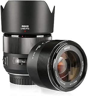 Meike 85mm f1.8 Large Aperture Full Frame Auto Focus Telephoto Lens for Canon EOS EF Mount Digital SLR Camera Compatible with APS C Bodies Such as 1D 5D3 5D4 6D 7D 70D 550D 80D (Renewed)