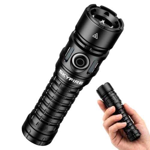 Image of SKYFIRE 3859LM High Lumens LED Tactical EDC Flashlight with Magnetic Base