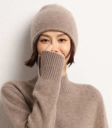 Gorro de mujer suave de lana merino para otoño e invierno miniatura 2