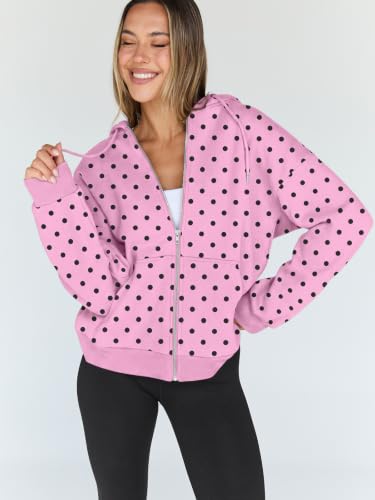 Image of Trendy Queen Womens Oversized Zip Up Hoodies Y2K Fall Sweatshirts 2026