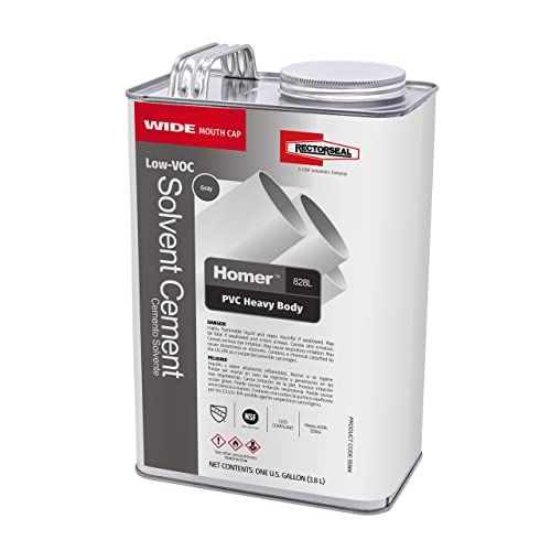 Cemento solvente PVC Rectorseal 1 galón gris miniatura 1