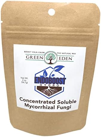 EndoBoost Hydro Concentrated Soluble Mycorrhizal Fungi - Hydroponic Nutrients - Advanced Biostimulant Plant Growth Enhancer - 2oz. Endo Mycorrhizae Inoculant Powder - Root Stimulator