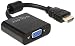 Produktbild Delock Adapterkabel HDMI-A St > VGA Buchse schwarz