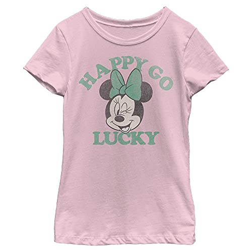 T-shirt Minnie Disney fille haut de gamme en pur coton uni
