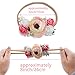 mligril Baby Girl Floral Headbands- 3pcs Nylon Headband Handmade Flower Crown Elastic Hairband Newborn Toddler Hair Accessories Gifts for Girls （1-6 years old）