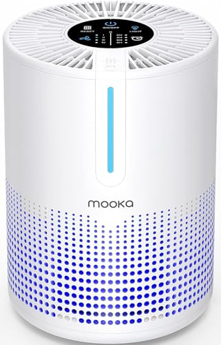 Air Purifiers for Bedroom Home 430 Sq.Ft, MOOKA H13 HEPA Filter...