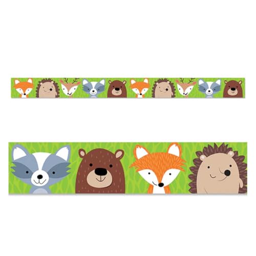 CTP Woodland Friends EZ Border for Classroom Bulletin Board Border for Classroom (Creative Teaching Press 10522), 48 ft per Package