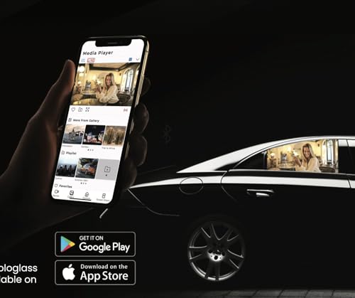 Image of Pranos Hologlass- Car Window Display System (Rear Side Window, Media Player)