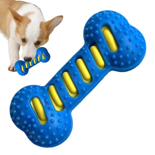 Tuyhnj 犬用噛むおもちゃ | 骨型インタラクティブ犬用トイ | 屋外遊び ケージトレーニング 歯磨き 感覚刺激 ボード解消に最適