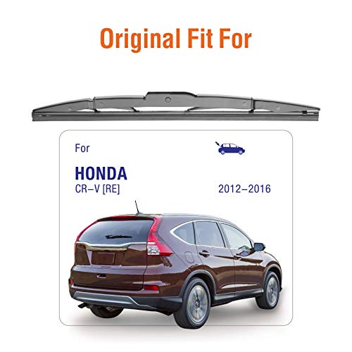 Image of Genuine Rear Wiper Blades for Honda CRV 2012 2013 2014 2015 2016, 13 inch+13 inch (2 Pack) OEM 76730-T0A-003, Compatible for U /J-Hook
