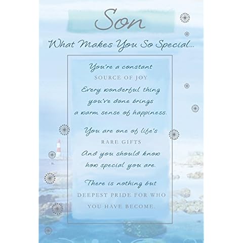 Stunning Son Birthday Greeting Card Cover