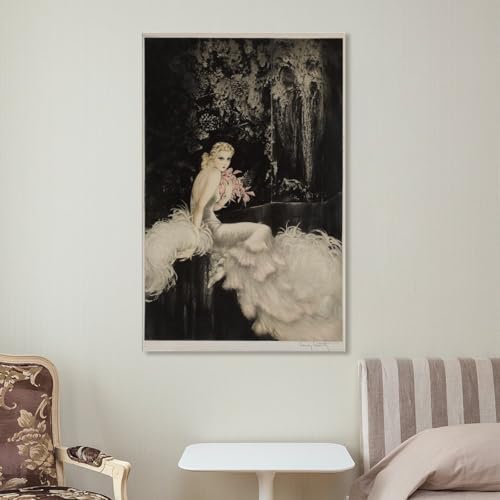 Louis Icart impression sur toile orchidée 60x90 tableau décoration mural - 7