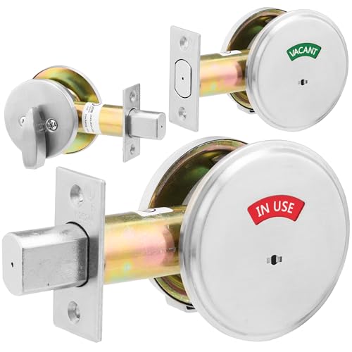OAKMOORE Commercial Grade Vacant Occupied Bathroom Lock Deadbolt for Restaurants Hotels Offices UL Listed