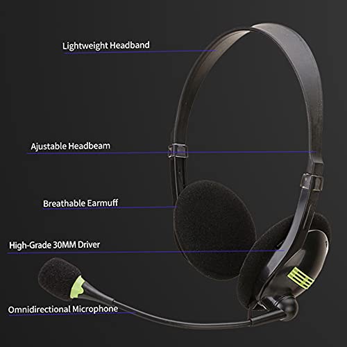 SunshineFace Cuffia con Microfono Cuffia Usb su