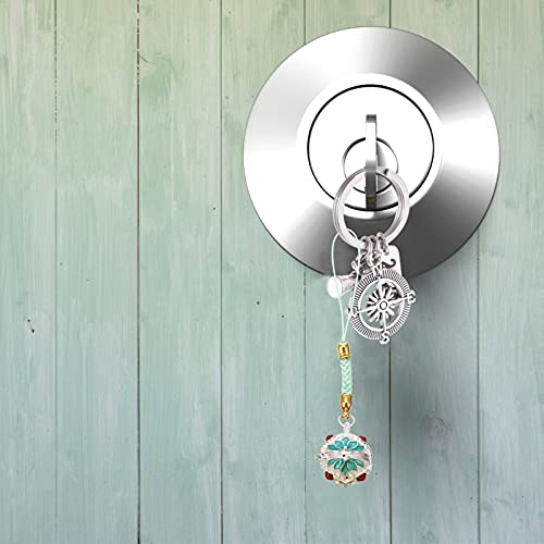 Car Air Fresheners Air Freshener Diffuser 2 Pcs Essential Oil Diffuser Keychain Hanging Pendant Copper Fillable Essential Oil Diffuser Charms Keychain (Green) Diffusers Car Decor #TOP4