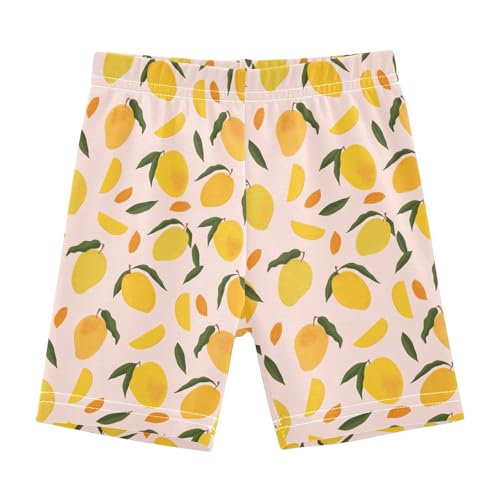 Girls' Shorts Soft Summer Soft Boxers Short Tropical Fruit Mango Leggings Dance Bottoms