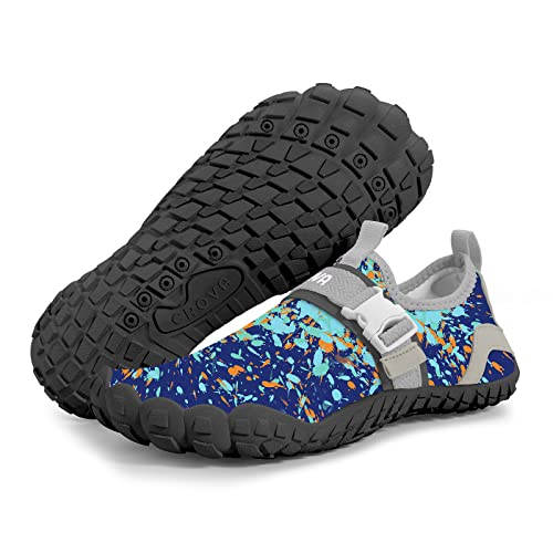 CROVA Boys Water Shoes Swim Shoes for Kids Girls Toddlers Sports Ultra Light Totally Drainage Quick-Dry Aqua Socks Barefoot Slip-on