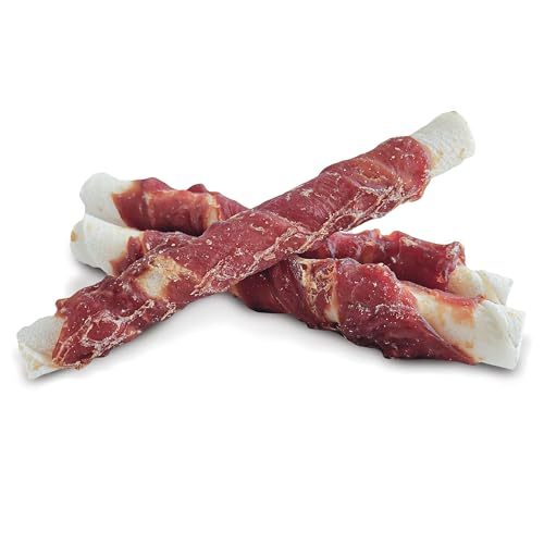 Dogit Snack Bar Rawhide Dog Treats, Duck-Wrapped Twists, 4 pcs, Dog Treats for Large Dogs, Dog Chews, Friandise Pour Chien, Rawhide Dog Chews, Gaterie Pour Chien - Image 3