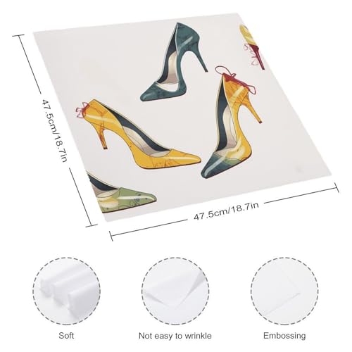 Servilletas de Tela Reutilizables Blancas Cuadradas 4 Piezas miniatura 2
