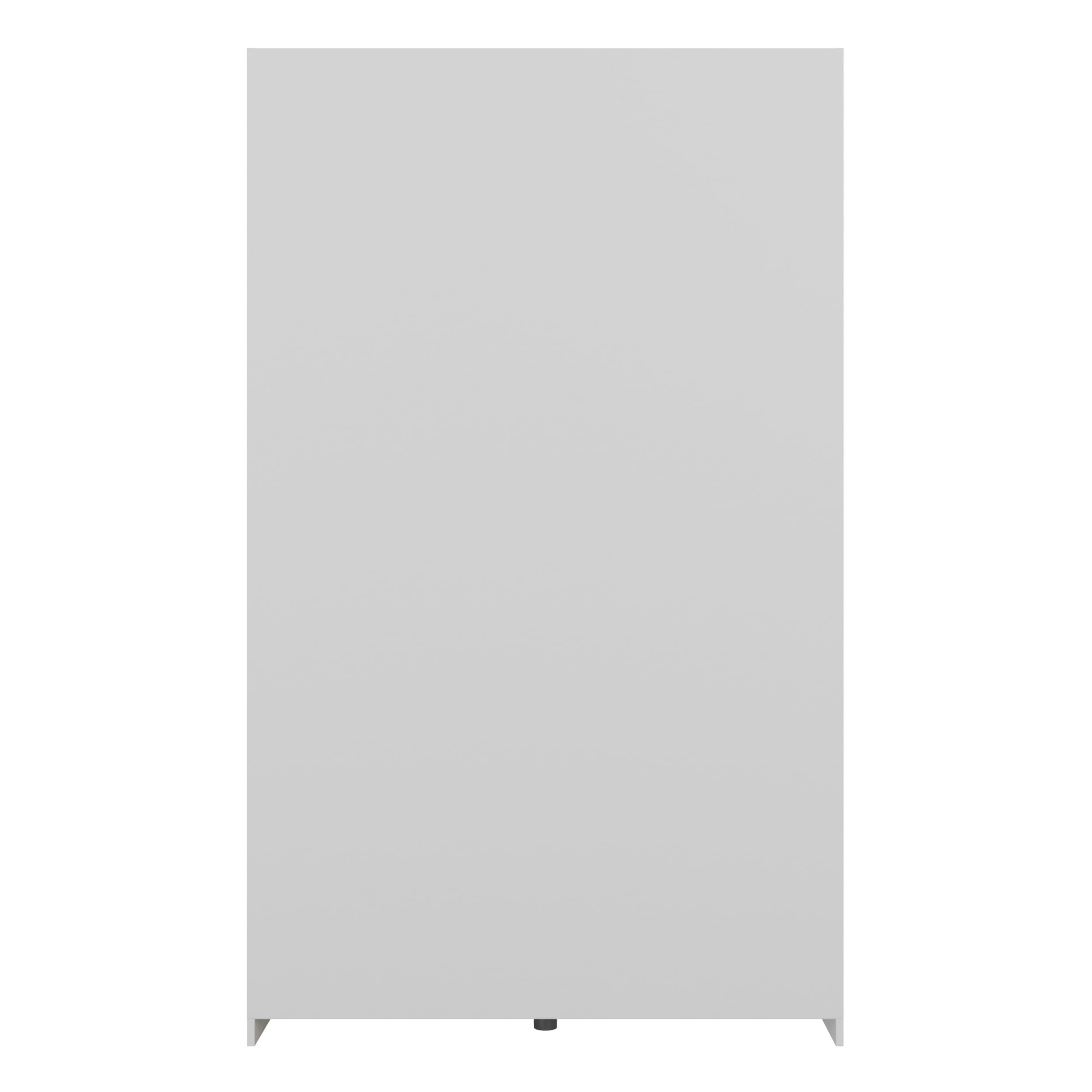 Forte Home Nook Armadio 120 moderno con 2 ante, camera da letto, legno bianco, larghezza 120,1 cm x altezza 210 cm x profondità 39,1 cm