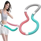 フラフープ フィットネス PVC ソフトスプリングフラフープ 折りたたみ式 ポータブル 大人用 重い ストライン訓練 有酸素運動 多機能 フィットネス 男女兼用 (A)