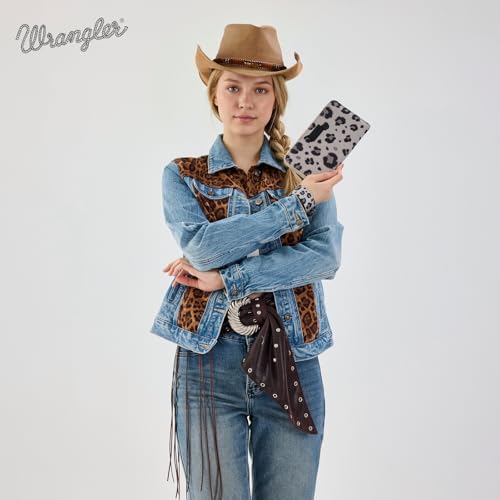 Image of X Wrangler Wristlet Western Wallet Boho Aztec Credit Card Holder for Women