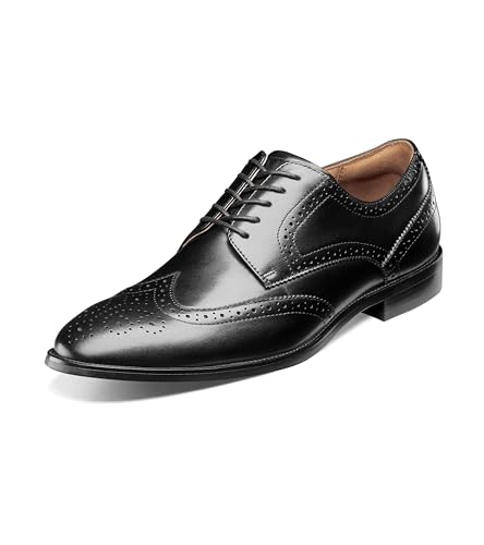 Florsheim Men's Rubano Wt Shoes Oxford, Black/Black, 7 M