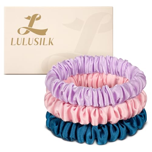 LULUSILK Small Silk Hair Ties
