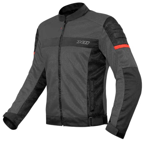 Jaqueta X11 Super Air Cinza Ventilada Moto Motociclista Motoqueiro Proteção Para Uso no Verão Super Ventilada G