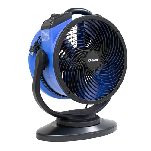 2100 CFM Portable Oscillating Fan , Fan Diameter 18 in, Air Delivery 2100 cfm, Model# - XPOWER FC-300S