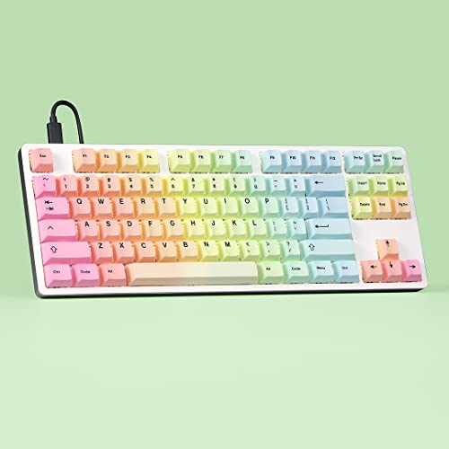 Image of DROP Expression Series Prism TKL Mechanical Keyboard - Gateron Yellow Linear Switches - PBT Double-Shot Keycaps - LED Backlight - White