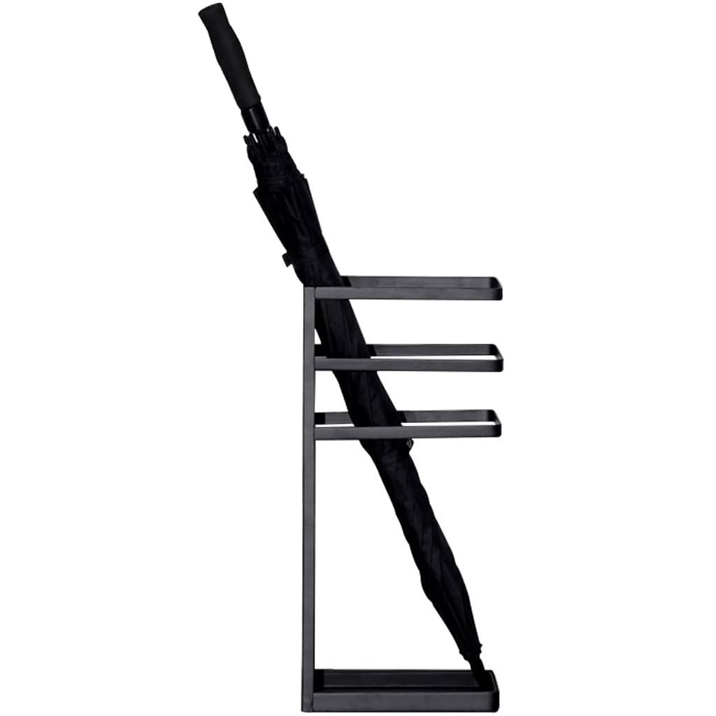 SBJKLYRN umbrella stand, Simple Modern, Wrought Iron Durable Umbrella Stand, with Removable Drain Tray