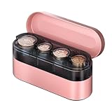 HALOBLK Larger-Capacity Coin Holder for Car Change Holder Organizer, Compatible with Most Car & Trucks, Pink