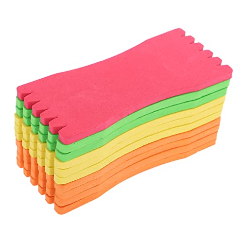 EXAOMBLE 10Pcs Sponge Wrapped Fishing Line Board Spool Fishing Line Organizer for Leaders Rigs and Hooks Lightweight Quick Drying Random Color