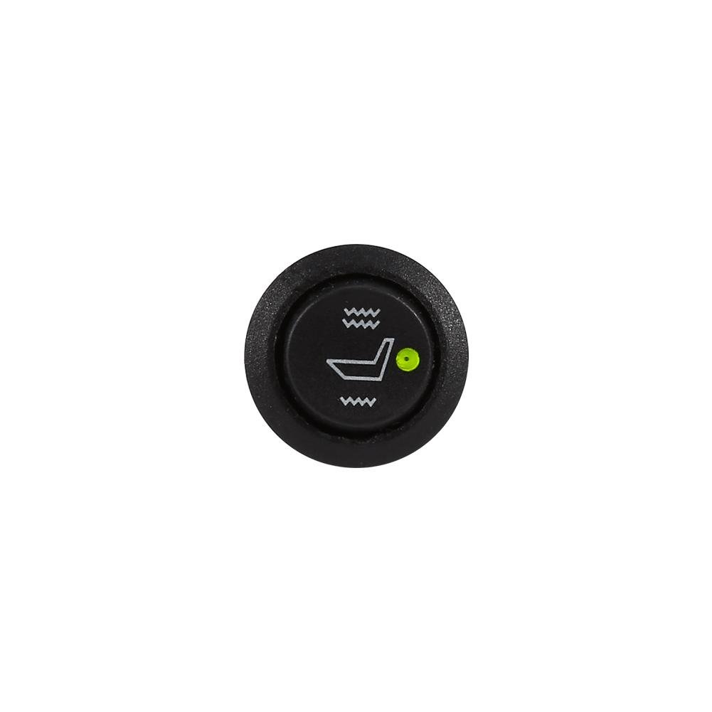 Interruttore riscaldatore sedile auto universale 3 pin 12V comando rotondo alto basso